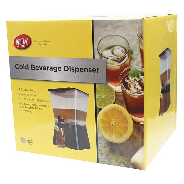 TABLECRAFT PRODUCTS COMPANY Beverage Dispenser,10.9"X12.5"X16.75" (H953