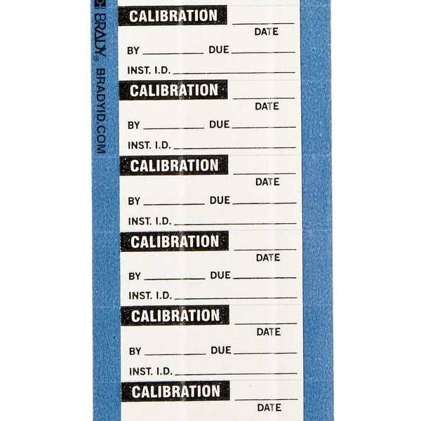 Brady Calibration Labels 0.625" H x 1.5", PK 25 WO64PK Zoro