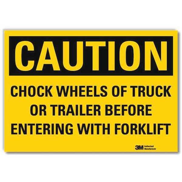 Lyle Safety Sign, 10 in H, 14 in W, Reflective Sheeting