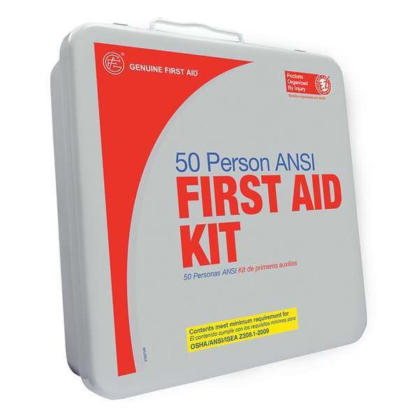 Zoro Select Bulk First Aid kit, Plastic, 50 Person 9999-2130