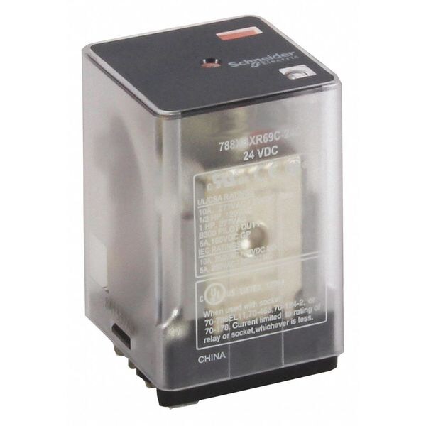 Schneider Electric 788XBXRC-24D $14.04 Plug In Relay, 8 Pins, Square