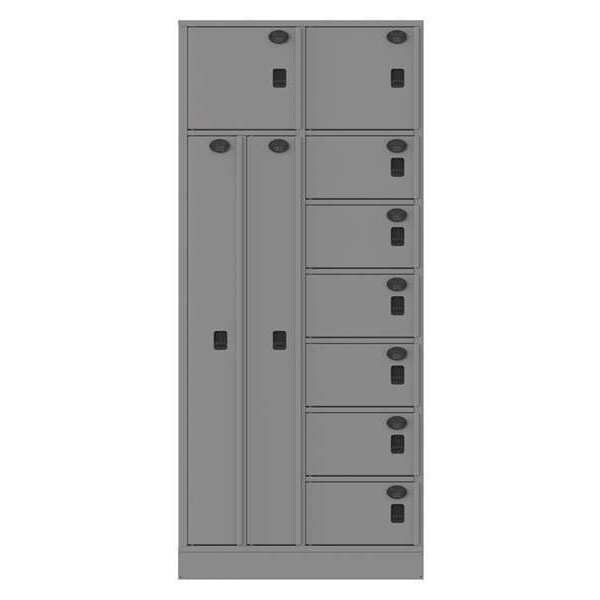 9 Door Locker, Cold-Rolled Steel Stackable Locker Unit