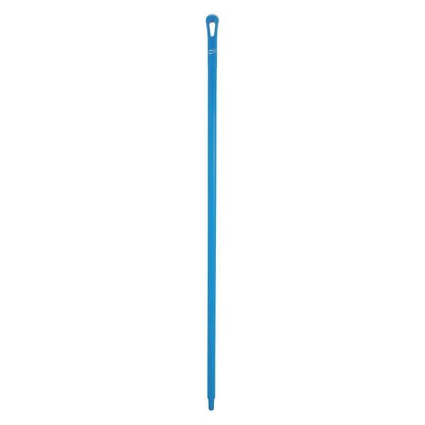 Vikan 1500mm Color Coded Handle, 1 1/4 in Dia, Blue, Polypropylene 29623
