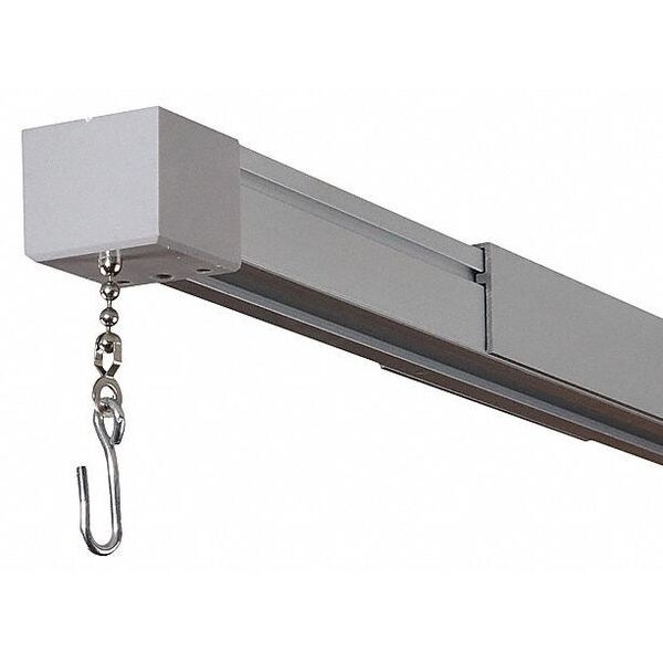 Inpro Cubicle Track, Silver, 16 ft., Ultra Cube CE800016-AN | Zoro