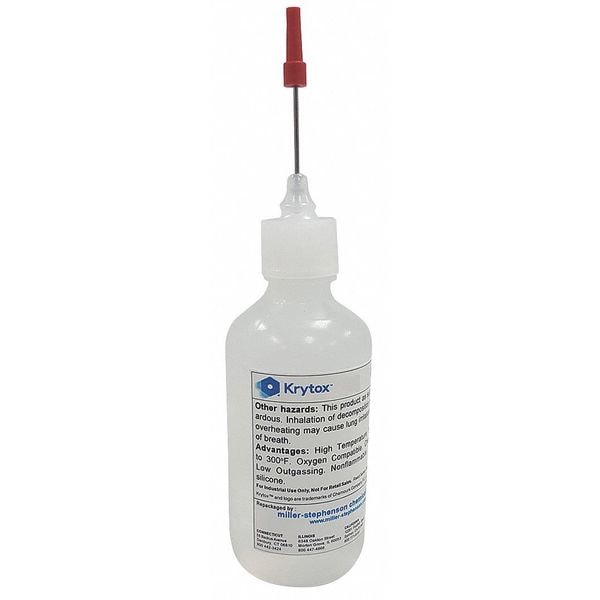 Krytox Lubricant, 0.5 oz., Needle Nose Bottle, PFPE, Clear