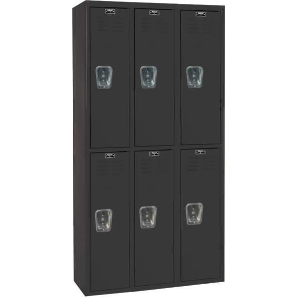 Hallowell Wardrobe Locker, 36 in W, 18 in D, 72 in H, (2) Tier, (3