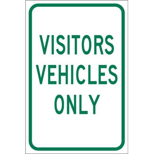 Brady Traffic Sign, 12" W, 18" H, English, Aluminum, White 103728
