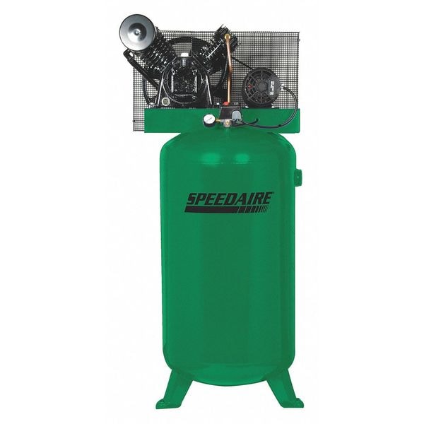 Speedaire Elec. Air Compressor, General Duty, 5HP, Amps: 22 35WC82