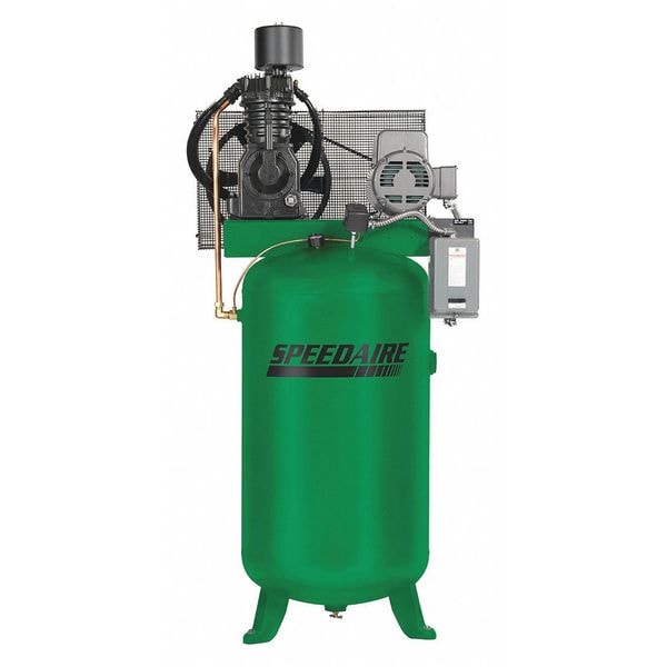 Speedaire Elec. Air Compressor, 2 Stage, 7.5HP, 24CFM, Phase - Electrical: 1 35WC47
