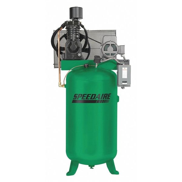 Speedaire Elec. Air Compressor, 2 Stage, 7.5HP, 24CFM 35WC48