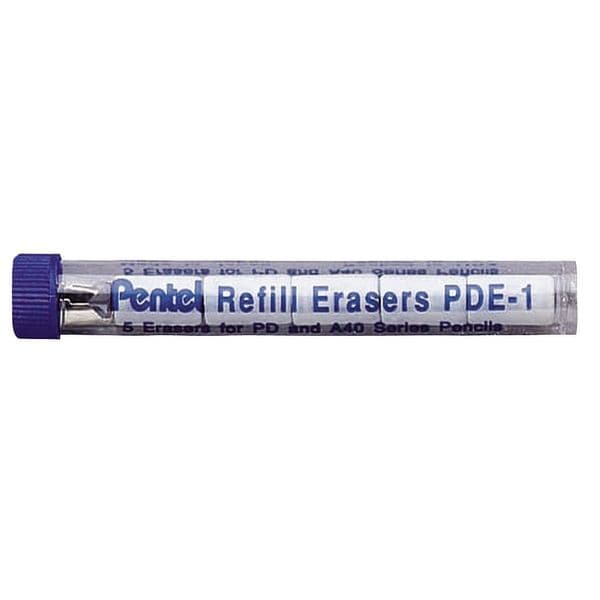 Pentel Mech Pencil Eraser Refill, Fits PDE1, PK5 PENPDE1