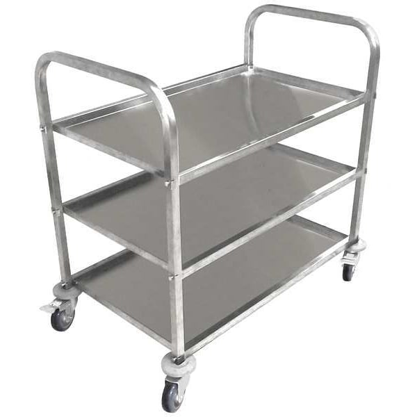 Zoro Select Food Service Cart, Stainless Steel, 450 lb 35ZW26 Zoro