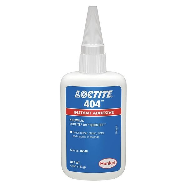 Loctite Instant Adhesive, 404 Series, Clear, 4 oz, Bottle 234044 Zoro