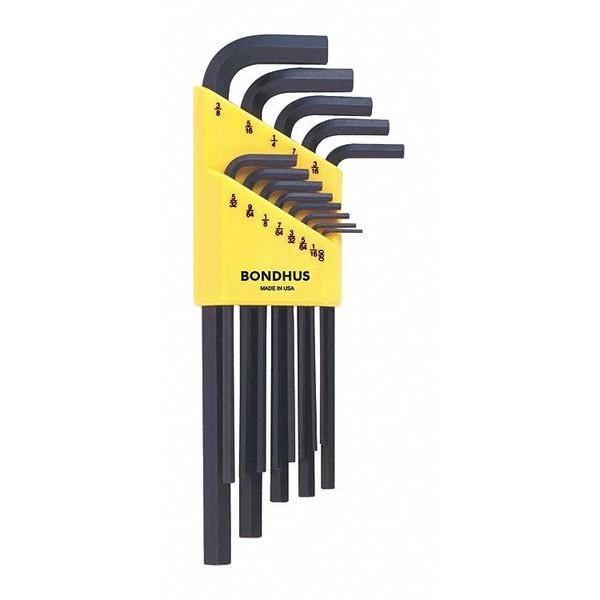 Bondhus 13 Piece SAE LShape Hex Key Set, 12137 12137 Zoro