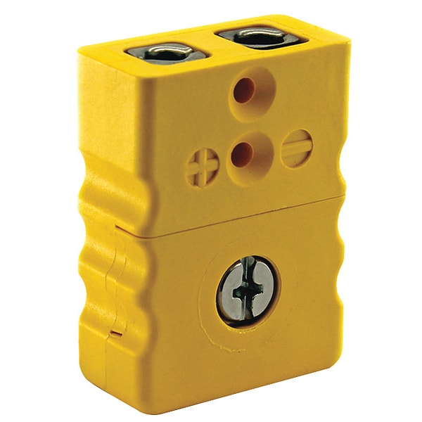 Dayton Thermocouple Jack, K, Standard, Yellow, 2Pin 36GL04 Zoro