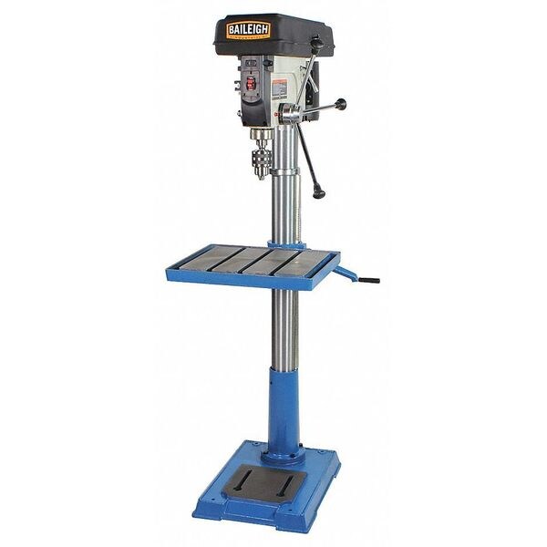 Baileigh Industrial Floor Drill Press, Belt Drive, 1/2, 110 V, 20