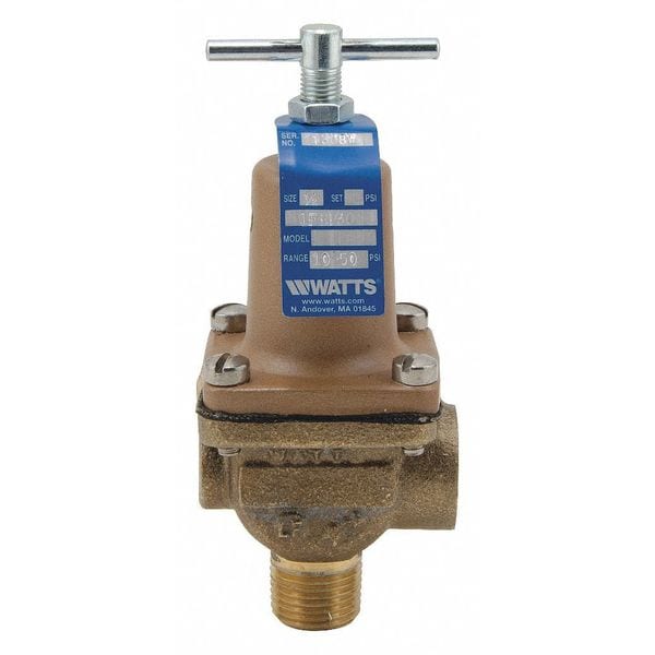 Watts Bypass Control Relief Valve, 50 psi 0006268 Zoro