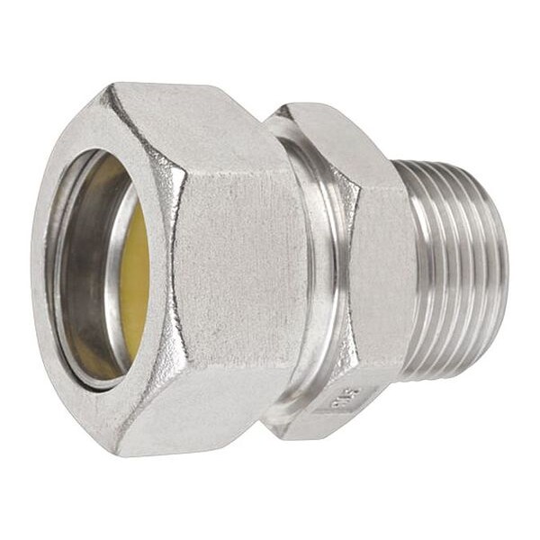 Calbrite S61000FCS0 1" Stainless Steel Conduit Grounding Connector – 316, Compression, Liquid-Tight