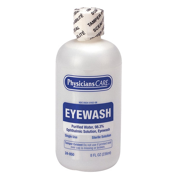 Physicianscare Personal Eye Wash Bottle, 8 oz. 24050 Zoro