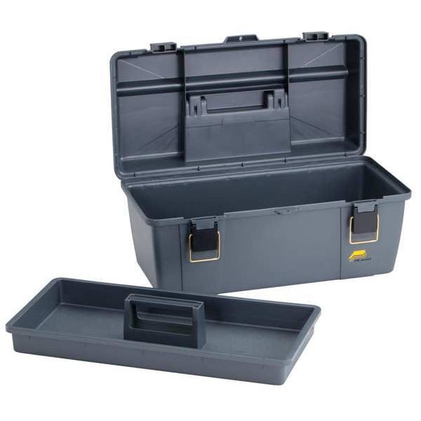 PLANO MOLDING 20-1/4W Gray Portable Tool Box, Plastic (651-010)