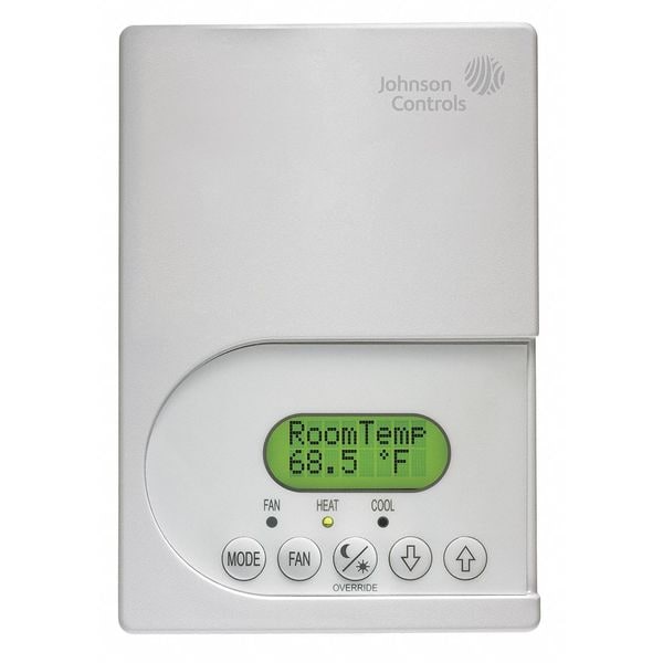 Johnson Controls Digital Wall Thermostat, Dehumidification TEC2226-4
