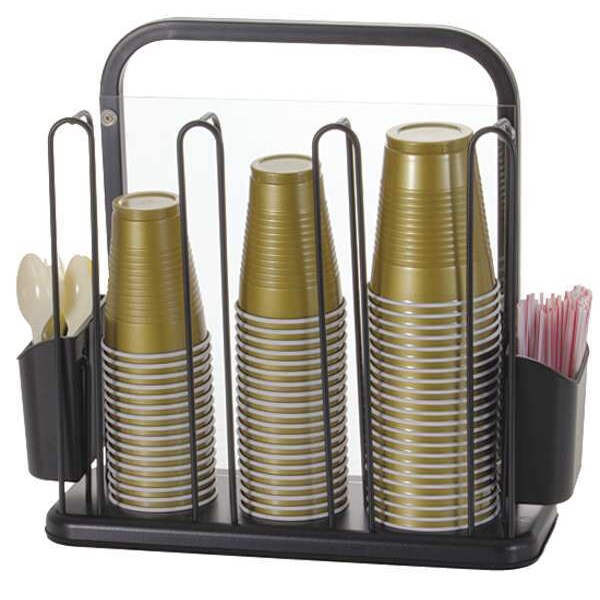 Officemate 28004 96.42 Cup/Cutlery Holder, Countertop, 511/16inD