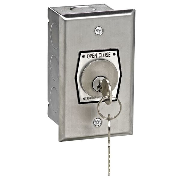 American Garage Door Supply Keyswitch, SS, 2 Buttons, Nema 1 HBF-1