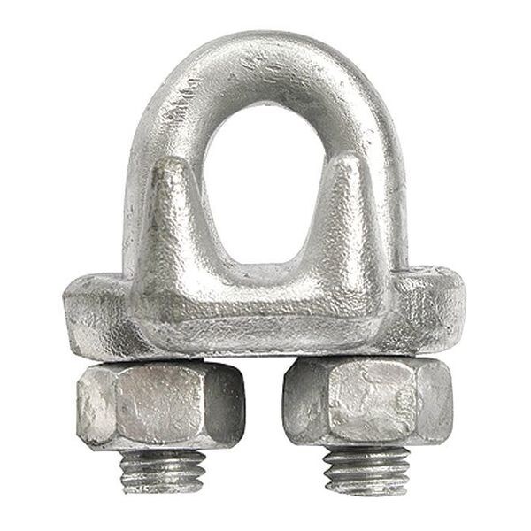 Chicago Hardware Wire Rope Clip, UBolt, Steel, 1/4 in. 23470 2 Zoro