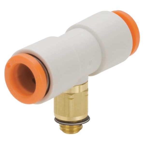 Smc Male Branch Tee, PushtoConnect x PushtoConnect x Metric, 6mm