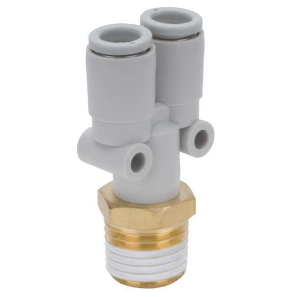 Smc Wye Branch, PushtoConnect x PushtoConnect x MBSPT, 8mm Tube OD