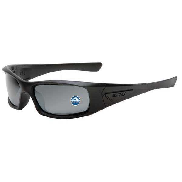 Ess Polarized Safety Sunglasses, Wraparound Gray Mirror Polycarbonate