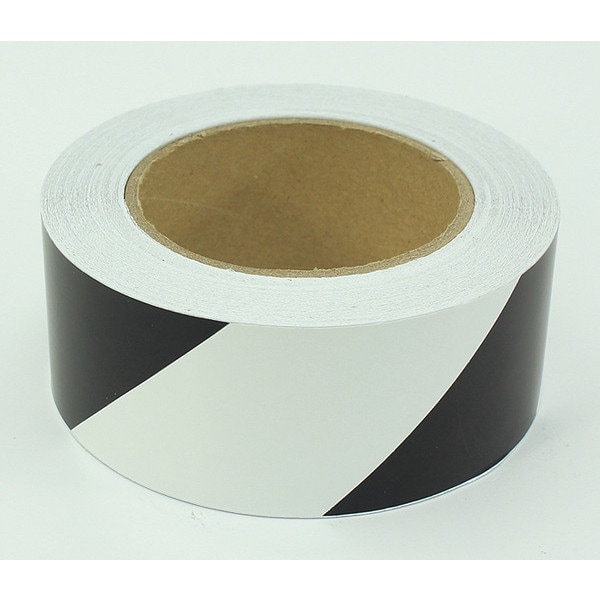 Visual Workplace Floor Marking Tape, 2", Striped, Blk/Wht 25-600-2100 ...
