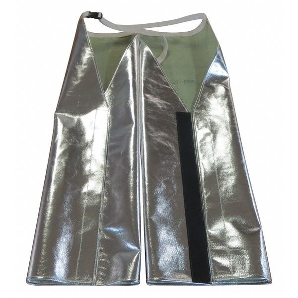Chicago Protective Apparel Chaps, Hip Leggings, Aluminized, Carbon