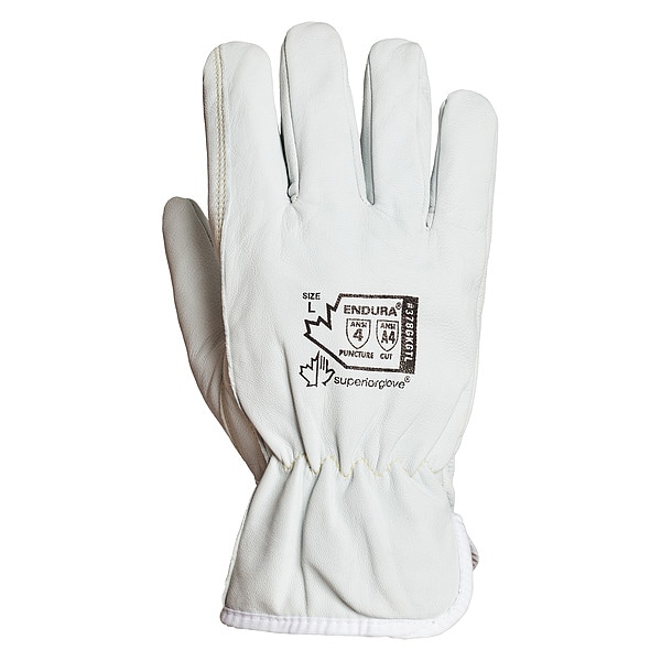Endura Cold Protection Cut Resistant Drivers Gloves, White
