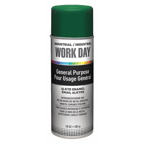 Krylon Spray Paint, Green, 10 oz A04408007 Zoro