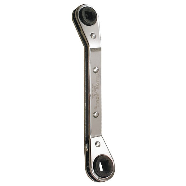 Yellow Jacket Ratcheting Refrigeration Wrench, 55/8 in, Finish Chrome