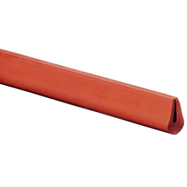 Zoro Select Rubber Edging, Silicone Foam, 100 ft Length, Non-Adhesive Backing, 23/64 in Overall Width, Style: F ZTRIM-75