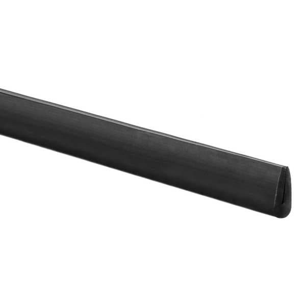 Zoro Select Rubber Edging, Neoprene, 25 ft Length, Non
