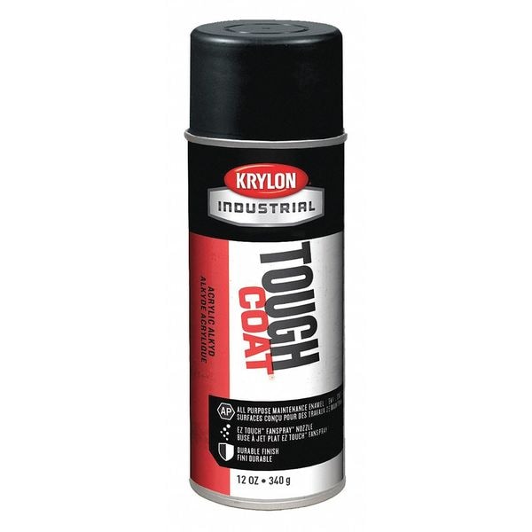 Krylon Industrial Rust Preventative Spray Paint, Black, Flat, 12 oz. A03727