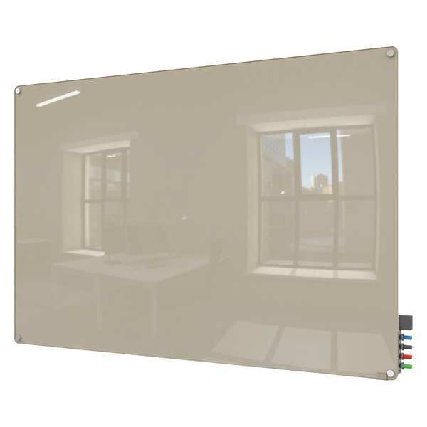 Ghent 36"x48" Magnetic Glass Dry Erase Board, Gray HMYRM34GY