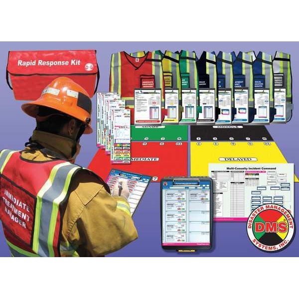 Disaster Management Systems Rapid Response Kit, 8 Vests DMS 05001