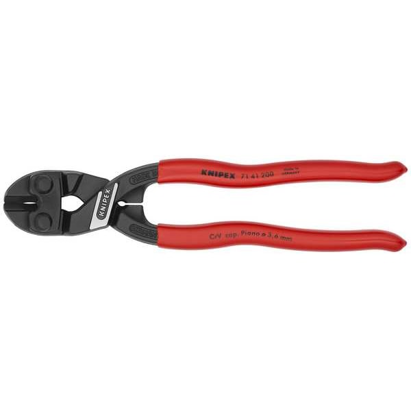 Knipex 8" Knipex Cobolt Compact Bolt Cutter, Angled, Plastic Grip 71 41