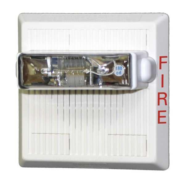 Wheelock Speaker Strobe, 25/70 Vrms, Red, 51/8in. H ELSPSTR Zoro