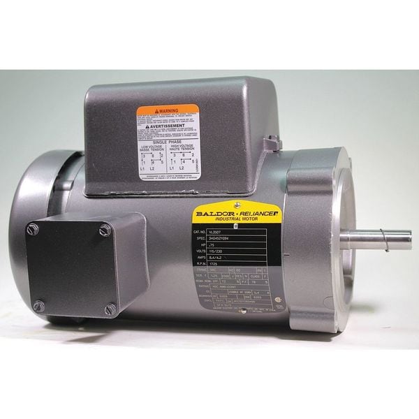 Baldor-Reliance Capacitor-Start/Run General Purpose Motor, 3/4 hp HP, 56C Frame, 115/230V AC Voltage VL3507 - main