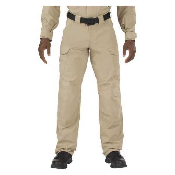5.11 Men's Tactical Pants, 38 in, Khaki, 80% Polyester/20% Cotton