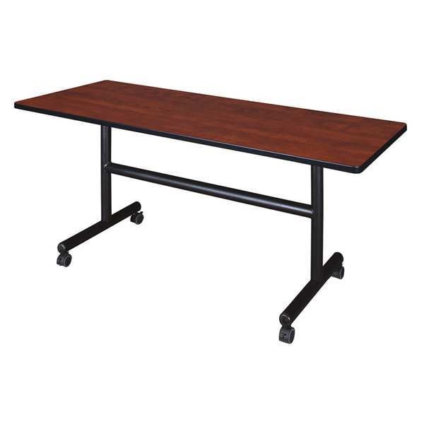 Regency RectangleKobe Flip Top Tables, 60X24X29, Wood, MetalTop, Cherry MKFT6024CH