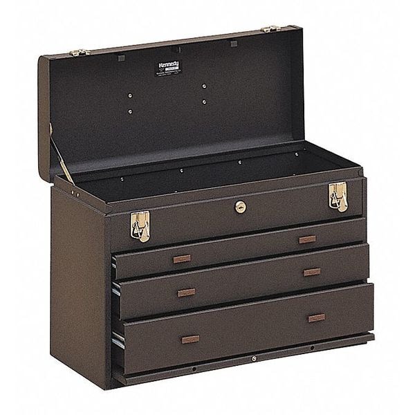 Kennedy 620B 257.20 201/8"W Top Chest 3 Drawers, Brown, 81/2"D x 13