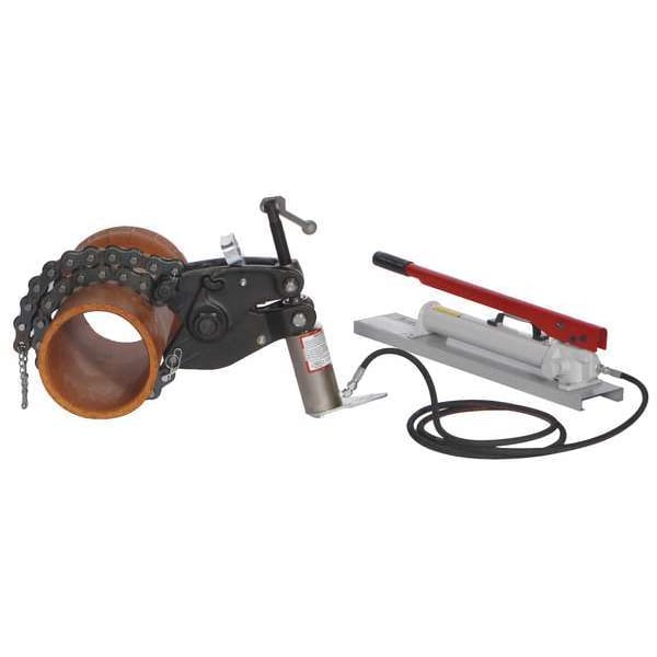 Wheeler-Rex Hydraulic Pipe Cutter, 4 to 15 in Cap 3890-15