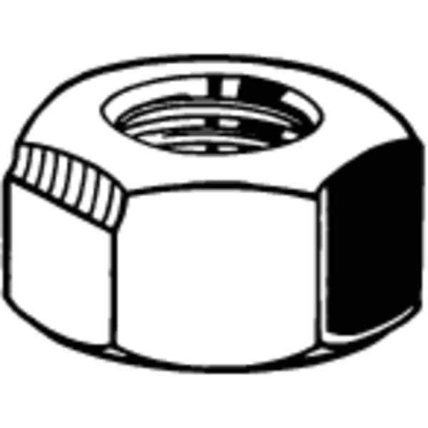 Zoro Select Top Lock Distorted Thread Lock Nut, 1-1/2