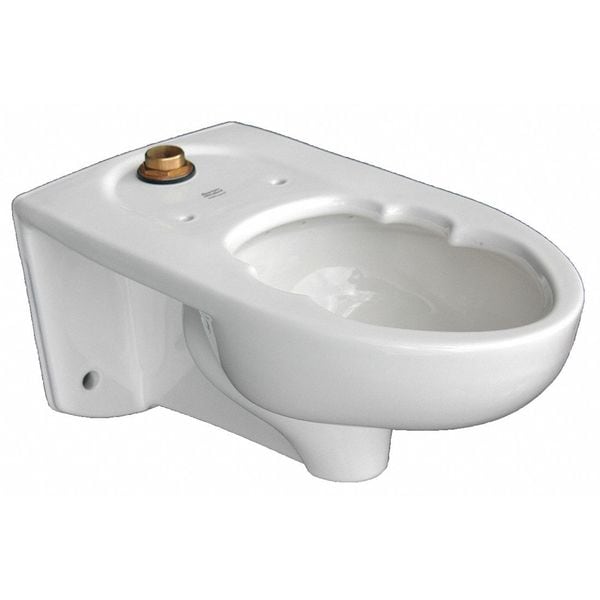 American Standard Toilet Bowl, 1.1/1.6 gpf, Wall Mount, Elongated, White 3352001.020 Zoro